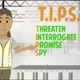 Estas son las tácticas que Amazon recomienda no utilizar a la dirección, según el vídeo. (amenazar, interrogar, prometer y espiar)